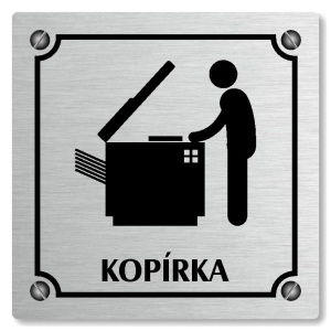 Kopírka, 80x80mm, stříbrná, Kansas